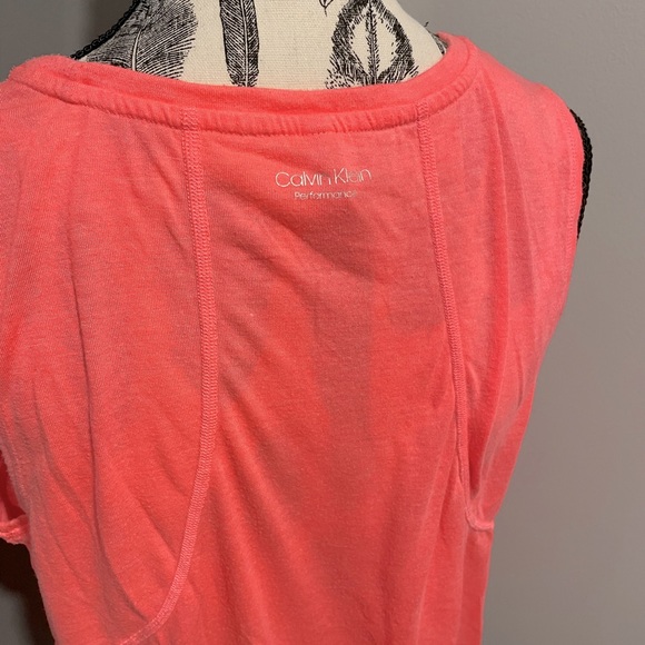 Bright Pink Calvin Klein Performance Workout Top - Picture 4 of 6